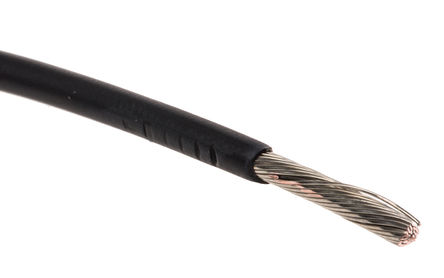 Alpha Wire - 6717 BK005 - Alpha Wire EcoWire ϵ 30m ɫ 14 AWG о ڲߵ 6717 BK005, 2.09 mm2 , 41/0.25 mm оʾ, 600 V		