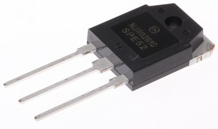 ON Semiconductor - NJW0281G - ON Semiconductor NJW0281G , NPN , 15 A, Vce=250 V, HFE:75, 1 MHz, 3 TO-3Pװ		