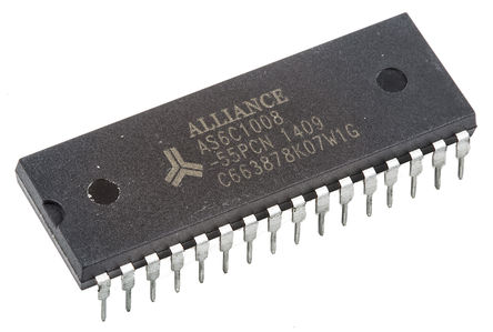 Alliance Memory - AS6C1008-55PCN - Alliance Memory AS6C1008-55PCN, 1Mbit SRAM ڴ, 128K x 8 λ, 2.7  5.5 V, 32 PDIPװ		