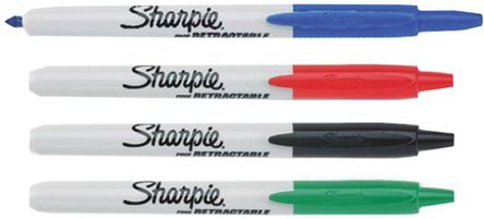 Sharpie - S0810880 - Sharpie 杂色 精细 1.5mm 子弹形笔尖 永久性记号笔		