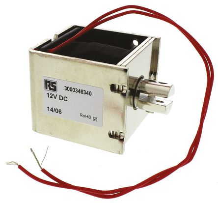 BLP - 43-120-610-620 - BLP 43-120-610-620 拉动作 D 框架直流电磁线圈, 21mm行程, 12W, 12 V 直流		