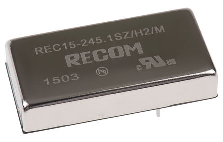 Recom - REC15-245.1SZ/H2/M - Recom REC15 ϵ 15W ʽֱ-ֱת REC15-245.1SZ/H2/M, 18  36 V ֱ, 5.1V dc, 3A		