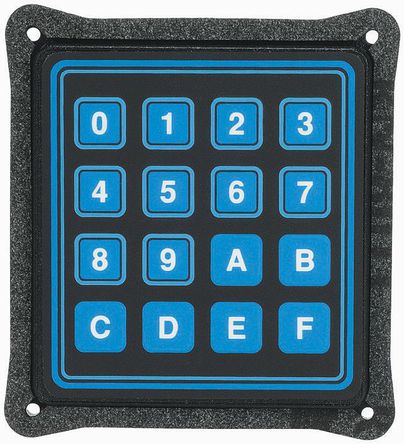 Grayhill - 88BB2-072 - Keypad 16 way sealed blue matrix o/p		