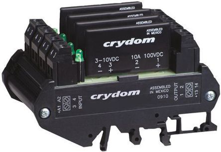 Crydom - DRA4-CMXE100D10 - Crydom 8 A DIN찲װ ̵̬ DRA4-CMXE100D10, ֱл, 100 V		