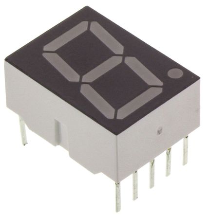 Broadcom - HDSP-3901 - Broadcom 1ַ 7  ɫ LED  HDSP-3901, 7 mcd, ҲС, 20.32mmַ, ͨװװ		