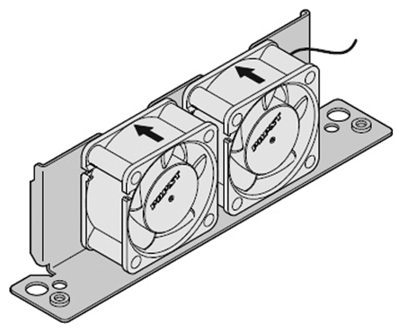 Schroff - 24828204 - Schroff 钢 风扇座，带风扇 24828204, 145 x 31 x 85.6mm, 使用于Interscale M 电子箱		