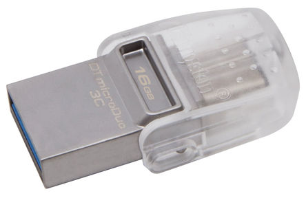 Kingston - DTDUO3C/16GB - Kingston DataTraveler MicroDuo 16 GB USB 3.1 U		