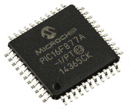 Microchip - PIC16F877A-I/PT - Microchip PIC16F ϵ 8 bit PIC MCU PIC16F877A-I/PT, 20MHz, 14.3 kB256 B ROM , 368 B RAM, TQFP-44		