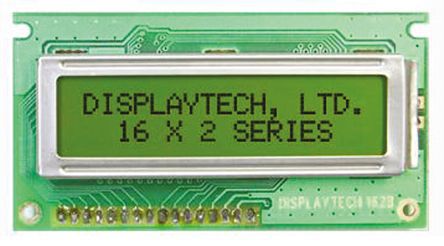 Displaytech - 162B-BC-BC - Displaytech ͸ ĸ LCD ɫʾ 162B-BC-BC, LED, 216ַ		