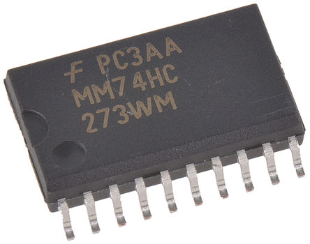 Fairchild Semiconductor - MM74HC273WMX - Fairchild Semiconductor MM74HC273WMX  LSTTL  IC, 2 to 6 VԴ, 20 SOICװ		