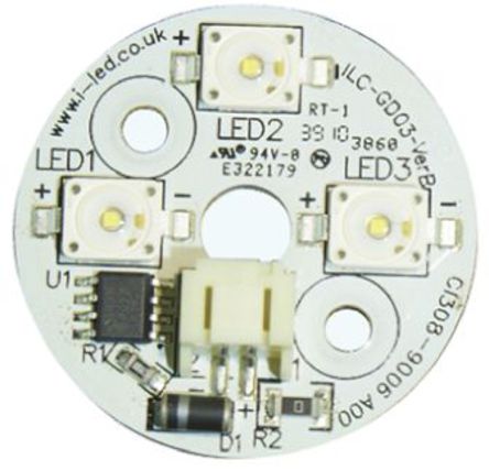 Intelligent LED Solutions - ILC-GD03-ULWH-SD101 - Dragon 3 Coin White 6500K 12VDC Dim		