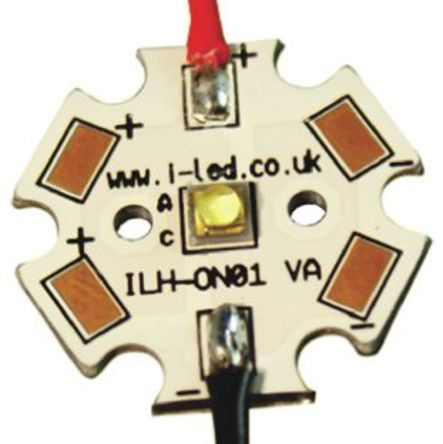 Intelligent LED Solutions - ILH-ON01-YELL-SC201-WIR200. - ILS OSLON1 PowerStar ϵ ɫ Բ LED  ILH-ON01-YELL-SC201-WIR200., 71 lm		