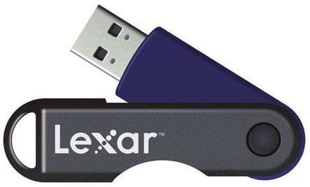 Lexar - LJDTT8GBABEU - Lexar JumpDrive TwistTurn 8 GB USB 2.0 U		