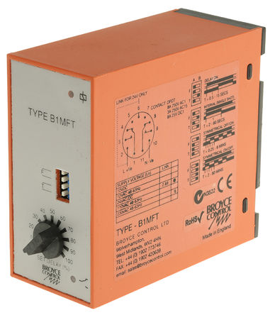 Broyce Control - B1MFT 24VAC/DC/230VAC 2-60 MI - Broyce Control ๦ ʱ̵ B1MFT 24VAC/DC/230VAC 2-60 MI, 0.25  60 ӣ0.5  60 , ˫˫, 2, DPDT		