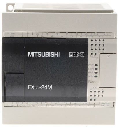 Mitsubishi - FX3G-24MR-ES - Mitsubishi FX3G ϵ ϵ FX3G-24MR-ES ߼, 14 x , 10 x , 100  240 V 		