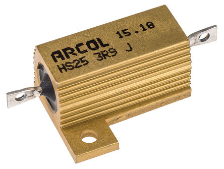 Arcol - HS25 3R9 J - Arcol HS25 ϵ HS25 3R9 J 25W 3.9 5%  尲װ̶ֵ, Ӷ, Ƿװ		