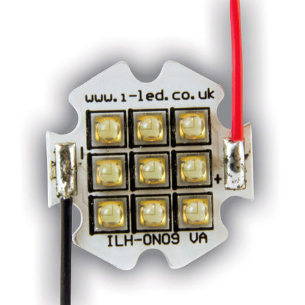 Intelligent LED Solutions - ILH-OW09-FRED-SC211-WIR200. - ILS OSLON 150 9+ PowerStar ϵ 9 ɫ Բ LED  ILH-OW09-FRED-SC211-WIR200., 1809 mW, 		