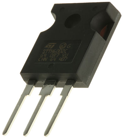 STMicroelectronics - STTH6002CW - STMicroelectronics STTH6002CW  , Io=60A, Vrev=200V, 27ns, 3 TO-247װ		