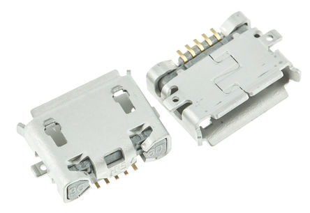 Hirose - ZX62-AB-5PA(31) - Hirose ZXϵ ֱ SMTװ ĸ micro USB  ZX62-AB-5PA(31), AB v2.0, 30 V , 1A		