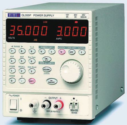 Aim-TTi - QL355P - Aim-TTi QL355P ̨ʽԴ, 1 , 0  15 V/0  35 V, 0  3 A, 0  5 A, 105W		