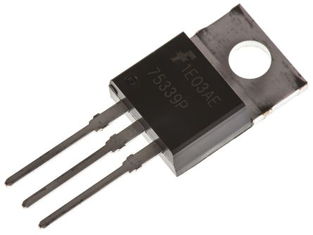 Fairchild Semiconductor - HUF75339P3 - Fairchild Semiconductor UltraFET ϵ Si N MOSFET HUF75339P3, 75 A, Vds=55 V, 3 TO-220ABװ		