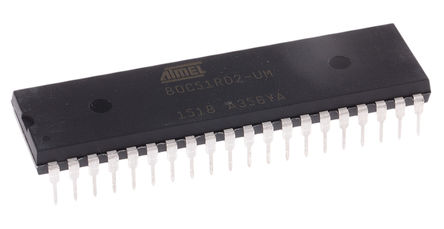 Atmel - AT80C51RD2-3CSUM - Atmel AT80 ϵ 8 bit 8051 MCU AT80C51RD2-3CSUM, 40MHz ROMLess, 1280 B RAM, PDIP-40		