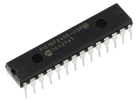 Microchip - PIC18F2455-I/SP - PIC18F ϵ Microchip 8 bit PIC MCU PIC18F2455-I/SP, 48MHz, 24 kB256 B ROM , 2048 B RAM, 1xUSB, SPDIP-28		