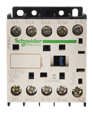 Schneider Electric - LP1K0910BD - Schneider Electric TeSys K LP1K ϵ Ӵ LP1K0910BD, 3 , 9 A, 24 V ֱȦ		