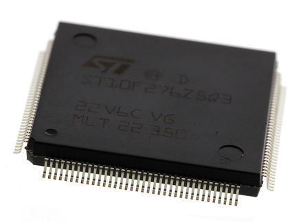 STMicroelectronics - ST10F276Z5Q3 - STMicroelectronics ST10 ϵ 16 bit ST10 MCU ST10F276Z5Q3, 64MHz, 320 kB512 kB ROM , 68 kB RAM, PQFP-144		