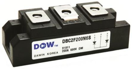DAWIN Electronics - DB2F200P6S - DAWIN Electronics DB2F200P6S , Io=400A, Vrev=600V, 220ns, 3 5DM-2װ		