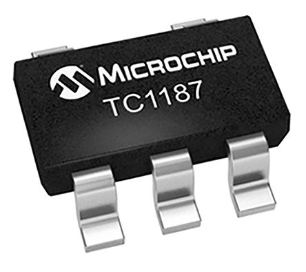 Microchip - TC1187VCT713 - Microchip TC1187VCT713 LDO ѹ, ɵ, 1.165  5.5 V, 150mA, 2.7  6 V, 5 SOT-23װ		