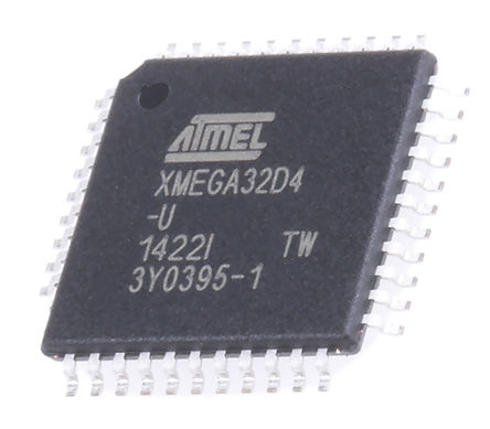 Microchip - ATXMEGA32D4-AU - Microchip AVR Xmega ϵ 8/16 bit AVR MCU ATXMEGA32D4-AU, 32MHz, 1 kB4 kB32 kB ROM , 4 kB RAM, TQFP-44		