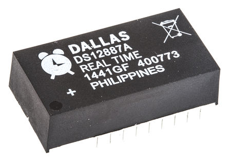 Maxim - DS12887A+ - Maxim DS12887A+ ʵʱʱ (RTC), , 114B RAM, ·, 4.5  5.5 VԴ, 24 EDIPװ		