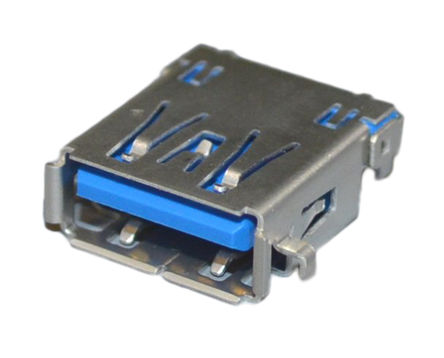 JST - UB3A-9R-D6C-112(HF) - JST UB3 ϵ 1 ˿ ֱ USB3.0 A  USB  UB3A-9R-D6C-112(HF), ӡˢ·尲װ, 30 V /ֱ, 1.8 A, 250 mA		