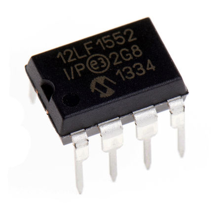 Microchip - PIC12LF1552-I/P - Microchip PIC12F ϵ 8 bit PIC MCU PIC12LF1552-I/P, 32MHz, 2048  ROM , 256 B RAM, 1xUSB, PDIP-8		