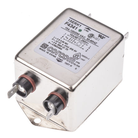 TE Connectivity - 15ERK1 - TE Connectivity RK ϵ 15A 250 V , 50 Hz, 60 Hz װ RFI ˲ 2-1609089-6, νӶ		