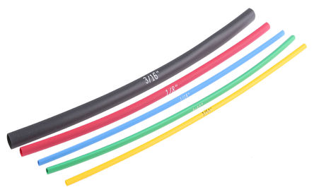 Alpha Wire - F221MS/1 BK032 - Alpha Wire ɫ ϩ ׹ F221MS/1 BK032, 2:1, 1.17 mm, 1.6 mm, 2.36 mm, 3.18 mm, 4.75 mmֱ, 15.2cm		