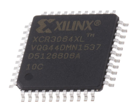 Xilinx - XCR3064XL-10VQG44C - XCR3064XL-10VQG44C, CoolRunner XPLA3ϵ ӿɱ߼豸 CPLD, EEPROM洢, 64굥Ԫ, 36 I/O, 4߼, ISP, 44 VTQFPװ		