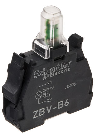 Schneider Electric - ZBVB6 - Schneider Electric XB4 XB5 ϵ  ZBVB6, 24 V, ɫ LED, ݶӶ		