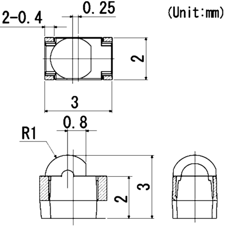 ROHM - RPM-012PBT87 - ROHM 光电晶体管 RPM-012PBT87, 24 °半感光角度, 4 引脚		