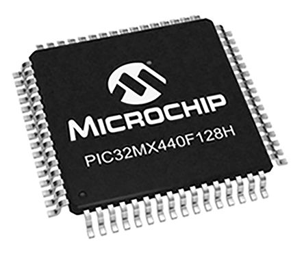 Microchip - PIC32MX440F128H-80I/PT - PIC32MX ϵ Microchip 32 bit PIC MCU PIC32MX440F128H-80I/PT, 80MHz, 128 + 12 kB ROM , 32 kB RAM, UQFN-64		