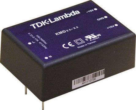 TDK-Lambda - KMD40-1212 - TDK-Lambda 40W 2 ǶʽģʽԴ SMPS KMD40-1212, 100 to 375 V dc, 90 to 264 V ac, 12V, 1.66A, 83%Ч, ܷװ		