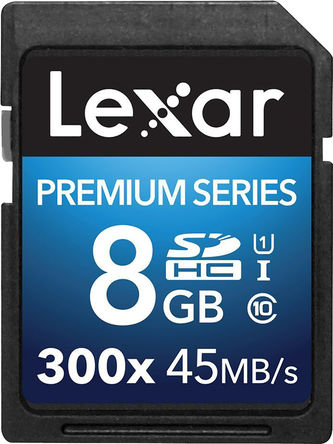 Lexar - LSD8GBBBEU300 - Lexar 8 GB SDHC		