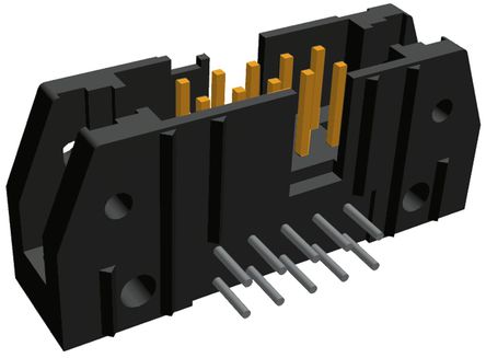 TE Connectivity - 5102160-1 - TE Connectivity AMP-LATCH ϵ�� 10· 2.54mm�ھ� (2��) ֱ�� PCB ���� 5102160-1, ���Ӷ˽�, 1A, ͨ��		