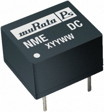 Murata Power Solutions - NME0515DC - Murata Power Solutions NME 系列 1W 隔离式直流-直流转换器 NME0515DC, 4.5 → 5.5 V 直流输入, 15V dc输出, 66mA输出, 1kV隔离电压, 80%效能		