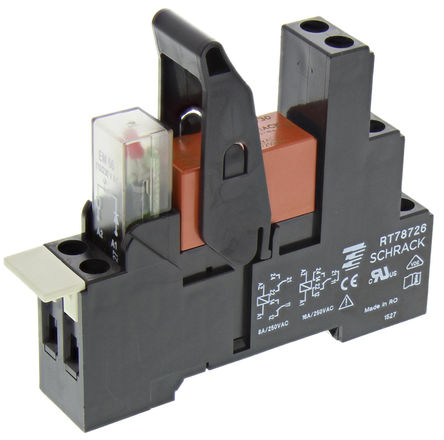 TE Connectivity - RT4S4T30 3-1415073-1 - TE Connectivity RT4S4T30 3-1415073-1 ˫˫ DIN ӿڼ̵ģ, 8A, 230V ac		