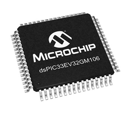 Microchip - dsPIC33EV32GM106-I/PT - Microchip dsPIC33EV32GM106-I/PT 16bit źŴ DSP, 25MHz, 32 kB ROM , 4 kB RAM, 64 TQFPװ		