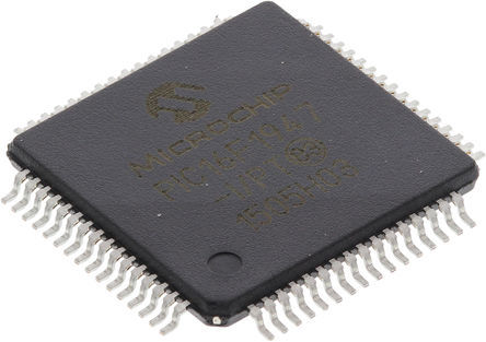 Microchip - PIC16F1947-I/PT - Microchip PIC16F ϵ 8 bit PIC MCU PIC16F1947-I/PT, 32MHz, 28 kB ROM , 256 B1024 B RAM, TQFP-64		