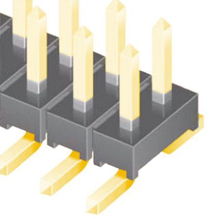 Samtec - TMM-103-01-G-D-SM - Samtec TMM 系列 6路 2mm节距 (2排) 直 引脚管座 TMM-103-01-G-D-SM, 焊接端接, 3.9A, 表面安装		
