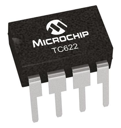 Microchip - TC622VPA - Microchip TC622VPA ¶ȴ, 5Cȷ, нӿ, 4.5  18 VԴ, -40  +125 C¶, 8 PDIPװ		